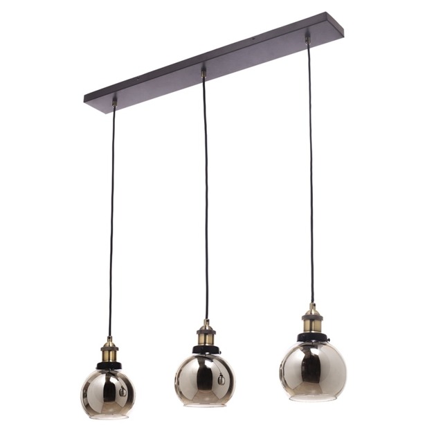 Carter Industrial Style Diner Pendant Bar, Bronze - image 1
