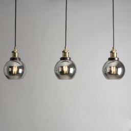 Carter Industrial Style Diner Pendant Bar, Bronze - thumbnail 4