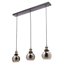 Carter Industrial Style Diner Pendant Bar, Bronze - thumbnail 1