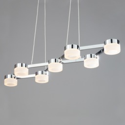 Christie 7 Light LED Pendant, Chrome - thumbnail 4