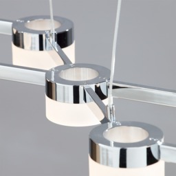 Christie 7 Light LED Pendant, Chrome - thumbnail 6