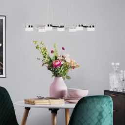 Christie 7 Light LED Pendant, Chrome - thumbnail 3