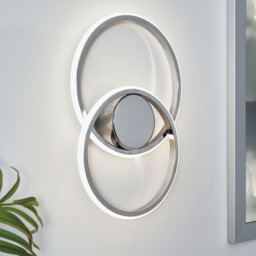 Pei Rings LED Ceiling or Wall Light, Chrome - thumbnail 7