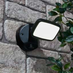Wilson Single 10 Watt LED Outdoor Flood Light, Black - thumbnail 3