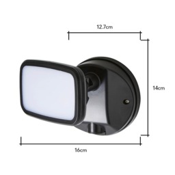 Wilson Single 10 Watt LED Outdoor Flood Light, Black - thumbnail 9