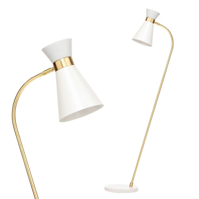 Olson Arc Floor Lamp, White - image 1