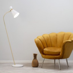 Olson Arc Floor Lamp, White - thumbnail 8