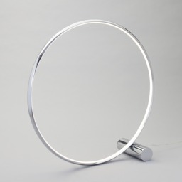 Sola LED Ring Floor Lamp, Chrome - thumbnail 4