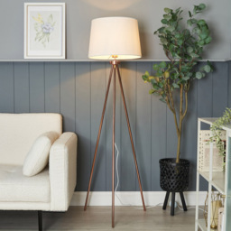 Tristan Tripod Floor Lamp, Copper - thumbnail 3
