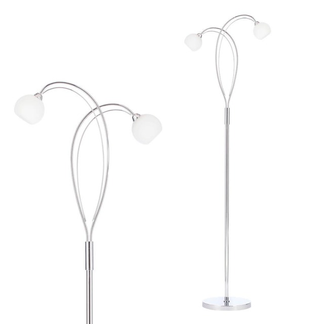 Soni Floor Lamp, Chrome - image 1