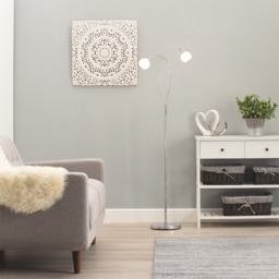 Soni Floor Lamp, Chrome - thumbnail 3