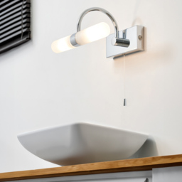 Cygna Bathroom Wall Light, Chrome - thumbnail 3