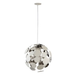 Sputnik Discs Ceiling Pendant Light, Matte White - thumbnail 7