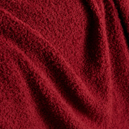 Really Soft Teddy Bear Fleece Throw, Merlot - thumbnail 4