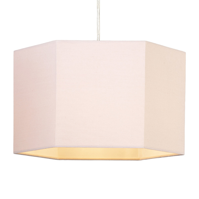 Glow Hexagon Ceiling Light Shade, Pink - image 1