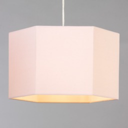 Glow Hexagon Ceiling Light Shade, Pink - thumbnail 4