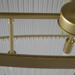 Aubrey Oval Diner Ceiling Pendant, Brass - thumbnail 6