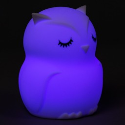 Glow Owl Colour Changing Night Light, White - thumbnail 6