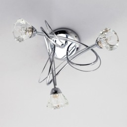 Marianne Small Flush Ceiling Light, Chrome - thumbnail 5