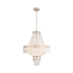 Chloey Chandelier, Polished Nickel - thumbnail 9