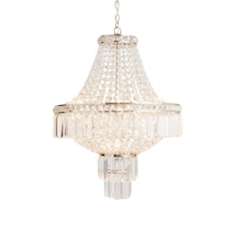 Chloey Chandelier, Polished Nickel - thumbnail 1