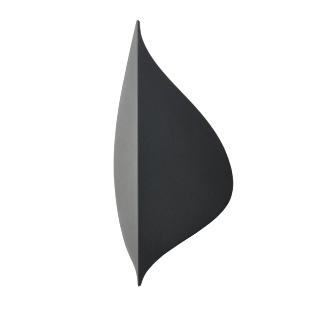 Lesley Outdoor LED Leaf Style Wall Light, Anthracite - image 1