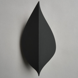 Lesley Outdoor LED Leaf Style Wall Light, Anthracite - thumbnail 5