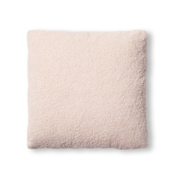 Really Soft Teddy Bear Fleece Cushion, Natural - thumbnail 3