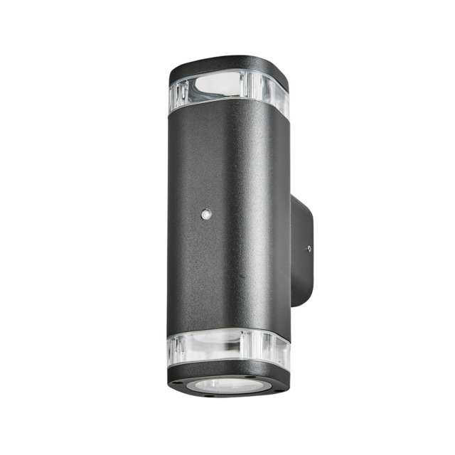Epin Up & Down Outdoor Wall Light with Photocell Sensor, Black - image 1