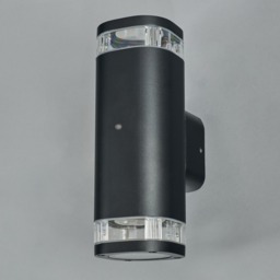 Epin Up & Down Outdoor Wall Light with Photocell Sensor, Black - thumbnail 5