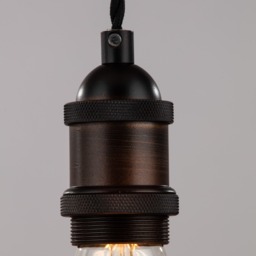 Industrial Style Champagne Cable Ceiling Pendant, Bronze - thumbnail 6