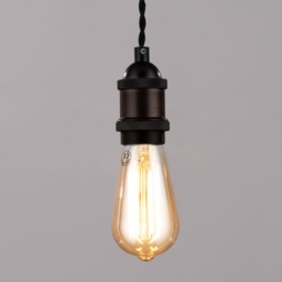Industrial Style Champagne Cable Ceiling Pendant, Bronze - thumbnail 4