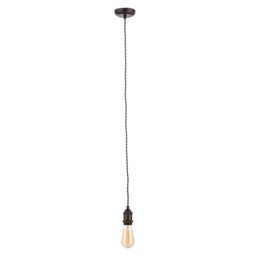 Industrial Style Champagne Cable Ceiling Pendant, Bronze - thumbnail 7