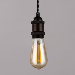 Industrial Style Champagne Cable Ceiling Pendant, Bronze - thumbnail 5