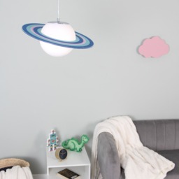 Glow Saturn Ceiling Pendant Light, Blue - thumbnail 7