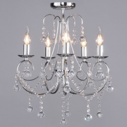 Sapparia Flush Chandelier, Chrome - thumbnail 4