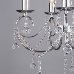 Sapparia Flush Chandelier, Chrome - thumbnail 6