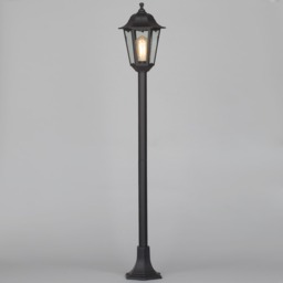 Ferris Outdoor Adjustable Height Lamp Post Lantern, Black - thumbnail 4