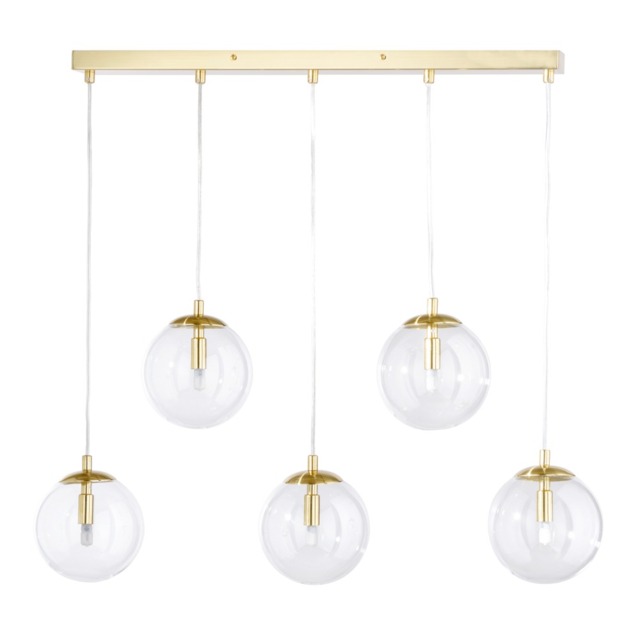 Milton 5 Light Pendant Bar, Gold - image 1