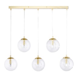 Milton 5 Light Pendant Bar, Gold