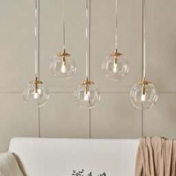 Milton 5 Light Pendant Bar, Gold - thumbnail 7