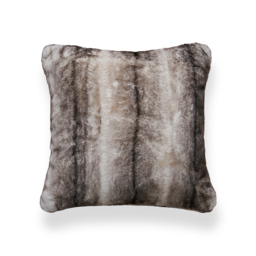 Alaskan Faux Fur Cushion, Natural - thumbnail 3
