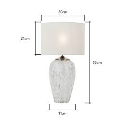 Agnes Flakestone Table Lamp, Nickel - thumbnail 7