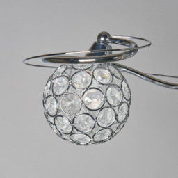 Orianna Flush Ceiling Light, Chrome - thumbnail 6