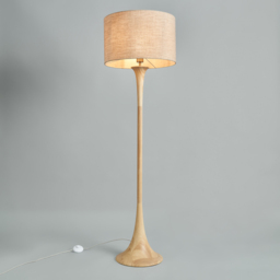 Lea Wooden Floor Lamp, Natural - thumbnail 5
