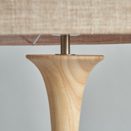 Lea Wooden Floor Lamp, Natural - thumbnail 7