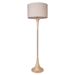 Lea Wooden Floor Lamp, Natural - thumbnail 8