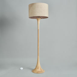 Lea Wooden Floor Lamp, Natural - thumbnail 6