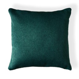 Snow Fleece Cushion, Green - thumbnail 3