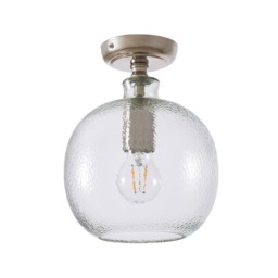 Alfie Bobble Glass Flush Ceiling Light, Clear - thumbnail 7